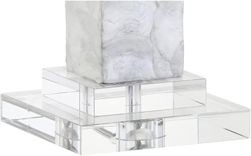 Miniatura 6 de JONATHAN Y JYL4006A-SET2 - Juego de 2 lámparas de mesa Bailey de 32 pulgadas, lámpara de mesa LED de concha marina, contemporánea, costera, mesita