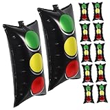 Gatuida 20 Piezas De Semáforo De Película De Aluminio De Fiesta De Cumpleaños Semáforo De Decoración De Coche De Fiesta Tema