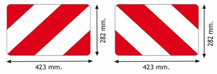 AMA Pannelli Segnalazione 42x28 cm per Convogli Agricoli Francia/Germania