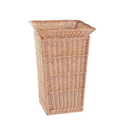 e-wicker24 Présentoir en osier de 2 parties,boite de rangement,support de stockage, support de stockage de pain aux légumes (Carre_moyen)