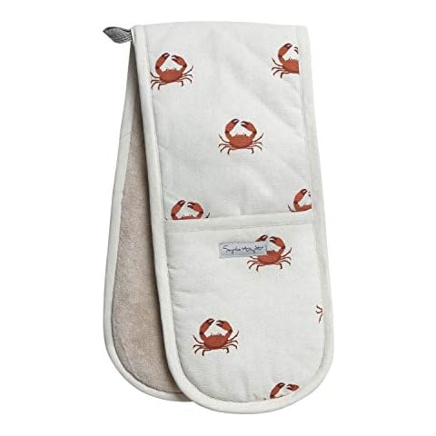 Sophie Allport Coastal Double Oven Glove (Dune White (Crab)) Cover