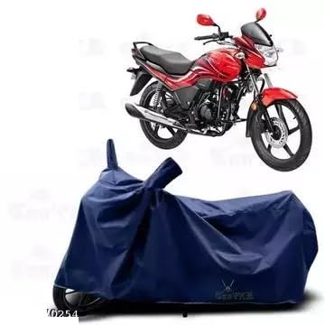 Image of Vstargellery Water and Dust Proof Double Mirror Pocket Spyro Bike Body Cover Compatible with Hero Passion XPro (Grey)