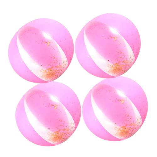 Abaodam 4 Stück Rosa Glitzer Kickbälle