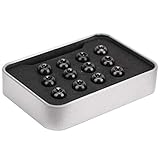 aqxreight 12 Stück Fahrrad-Scheibenbremsrotor-Befestigungsschrauben T25 Fahrradschrauben TC4 Titanlegierung M5 X 10 Mm Schwarz Die Stabile Titanschraube Ist So Hoch Wie Titanlegierung Leicht mit TC4