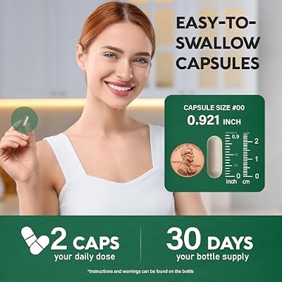 Thyroid Support for Women - Selenium 200 mcg | Astragalus | Zinc & Iodine | L-Tyrosine | Adaptogen Herbs - 21-in-1 Antioxidant & Immune Support - Vegan, Non-GMO - Lab Tested - 60 Capsules