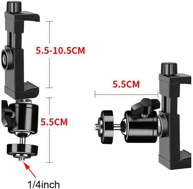 Indoor Security Camera Ceiling Wood Beam Mount Stand with Clips Interior Door Frame Clasp Bracket 1/4'' Thread Mount Camera Holder for Baby Monitor Pet Cameras Indoor Cam Window Frame Bookshelf image 4