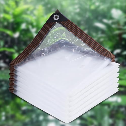 Lona impermeable transparente para evitar humedad en muebles y congelación en plantas 2