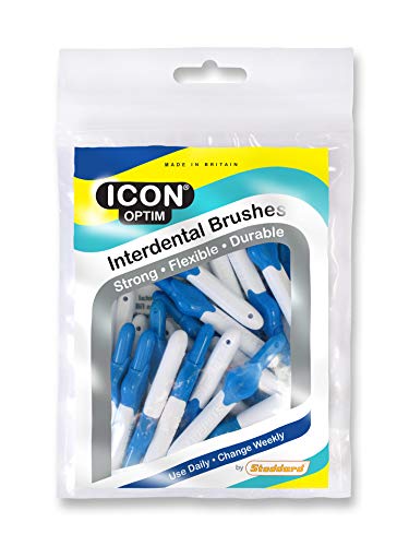 Stoddard Icon Blue Interdental Brushes, 25 Pack