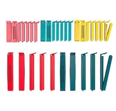 ledieu BEVARA Sealing Clip Mixed Color/Sizes (Set of 30 PCs) 6cm x 20PC, 11cm x 10PC (Total 30 PC)