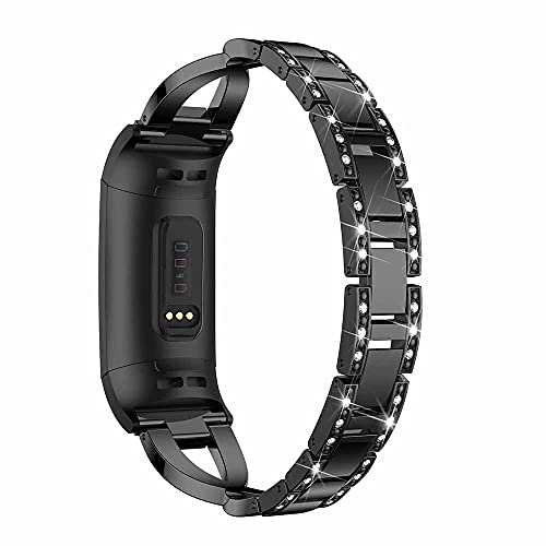 �����p �R���p�`�u�� Fitbit Charge 3 / Charge 3 SE/Charge 4 (�t�B�b�g�r�b�g �`���[�W 4) ���v�o���h�AClassicase ���^���u���X���b�g�N���X�^���X�^�C�����v�o���h�X�g���b�v (Pattern 4)