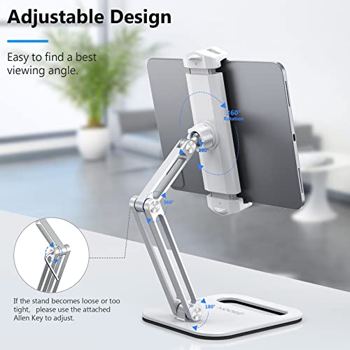 BSOON Tablet Holder, Adjustable Tablet Holder - Flexible 360° Rotation Desktop Tablet Stand for iPad Pro 12.9, 11, 10.5… – Bild 3