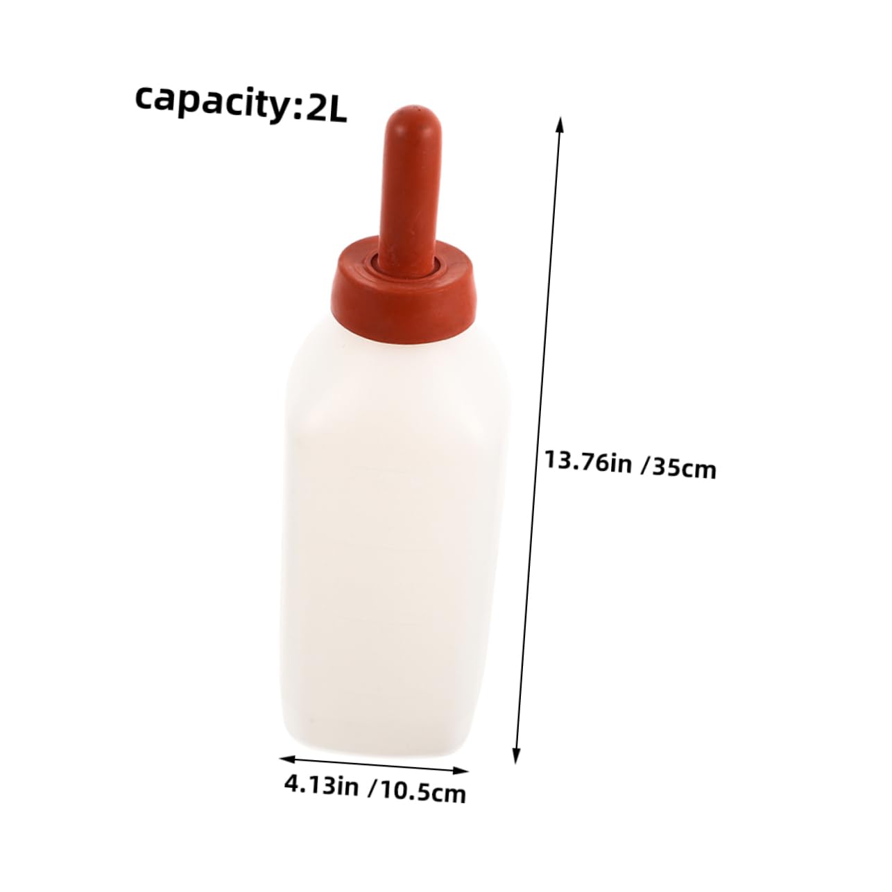 TOYANDONA 2piezas Biberón Vertical Para Terneros Unidades Tetina De Goma Para Animales De Granja Alimentador De Leche Para Recién Nacidos