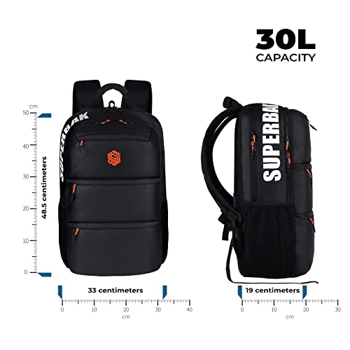 Superbak Epic 30L Black-Orange Laptop Backpack - Image 3