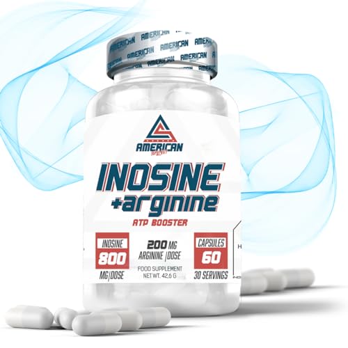 As American Suplement | Inosine Con Arginina Atp Booster | Energia Máxima, Resistencia, Rendimiento Y Recuperación Rápida | Inosina Con Una Combinación De Ingredientes Única | 60 Cápsulas As American Suplement | Inosine Con Arginina Atp Booster | Energia Máxima, Resistencia, Rendimiento Y Recuperación Rápida | Inosina Con Una Combinación De Ingredientes Única | 60 Cápsulas