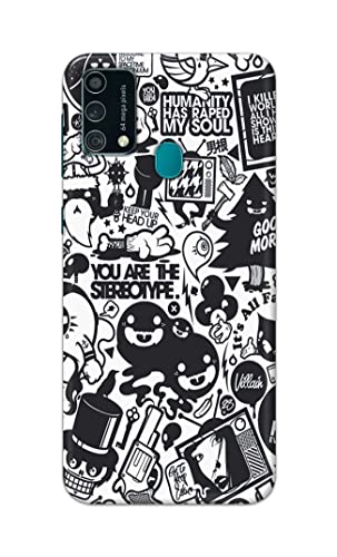 Image of Printed Hard Back Cover Case for Samsung Galaxy F41 | Samsung Galaxy M21s Back Cover (Mixed Cartoon) -1302