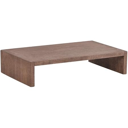 Amazon.com: Amazon Basics Wood Monitor Stand, Computer Riser, Walnut ...