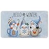   Baccessor-Hello-Winter-Welcome-Doormat-Rug-Christmas-Blue-Cute-Gnomes-Decorative-Indoor-Outdoor-Xmas-Entrance-Non-Slip-Rubber-Backing-Front-Door-Mat-Seasonal-Kitchen-Floor-Decoration-17-x-29-Inch