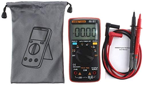Aneng An8008 True Rms Pocket Digital Multimeter Bench Meter Features 9999 Counts Backlight Ac Dc Current Voltage Resistance Frequency Capacitance Square Wave Output Auto/Manual Ranges #TOP2