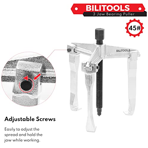 Bilitools 8" 3-Jaw Gear Puller, Internal External For Removal Of Pulleys Flywheels Bearings & Gears #TOP5