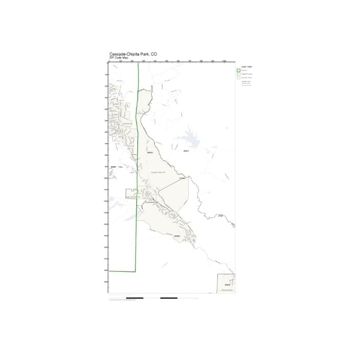 Buy Zip Code Wall Map Of Cascade Chipita Park Co Zip Code Map Sexiz Pix
