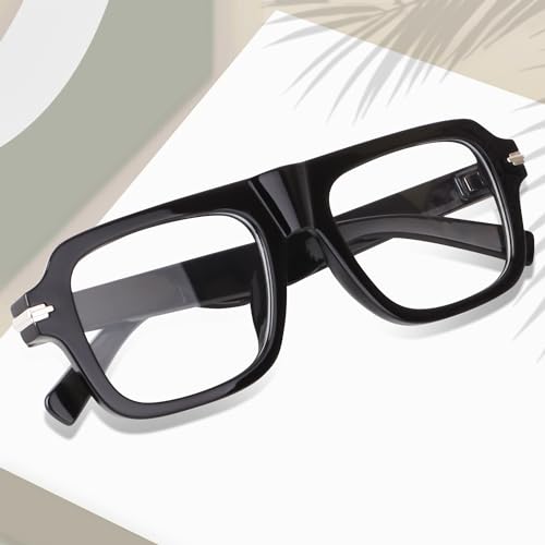 Image of Peter Jones Square Unisex Large Blue Light Blocking UV Protected Computer /Gaming Glasses (3754F)