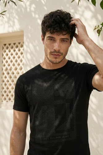 Image of Louis Philippe Men's Cotton Slim Fit T-Shirt