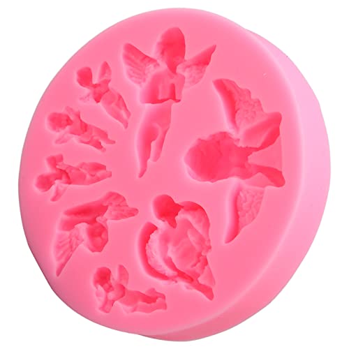Molde de silicona en forma de ángel para decoración de pasteles miniatura 5