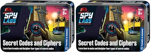 Thames & Kosmos Spy Labs Inc: Secret Codes and Ciphers Learn How to Make & Exchange Coded Messages! | Essential Tools & Tricks of The Trade from The Detective Gear Experts for Young Investigators
