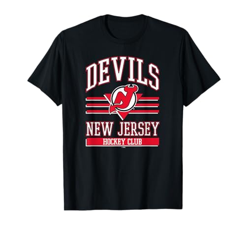 New Jersey Devils Hockey Club Black Officially Licensed T-Shirt