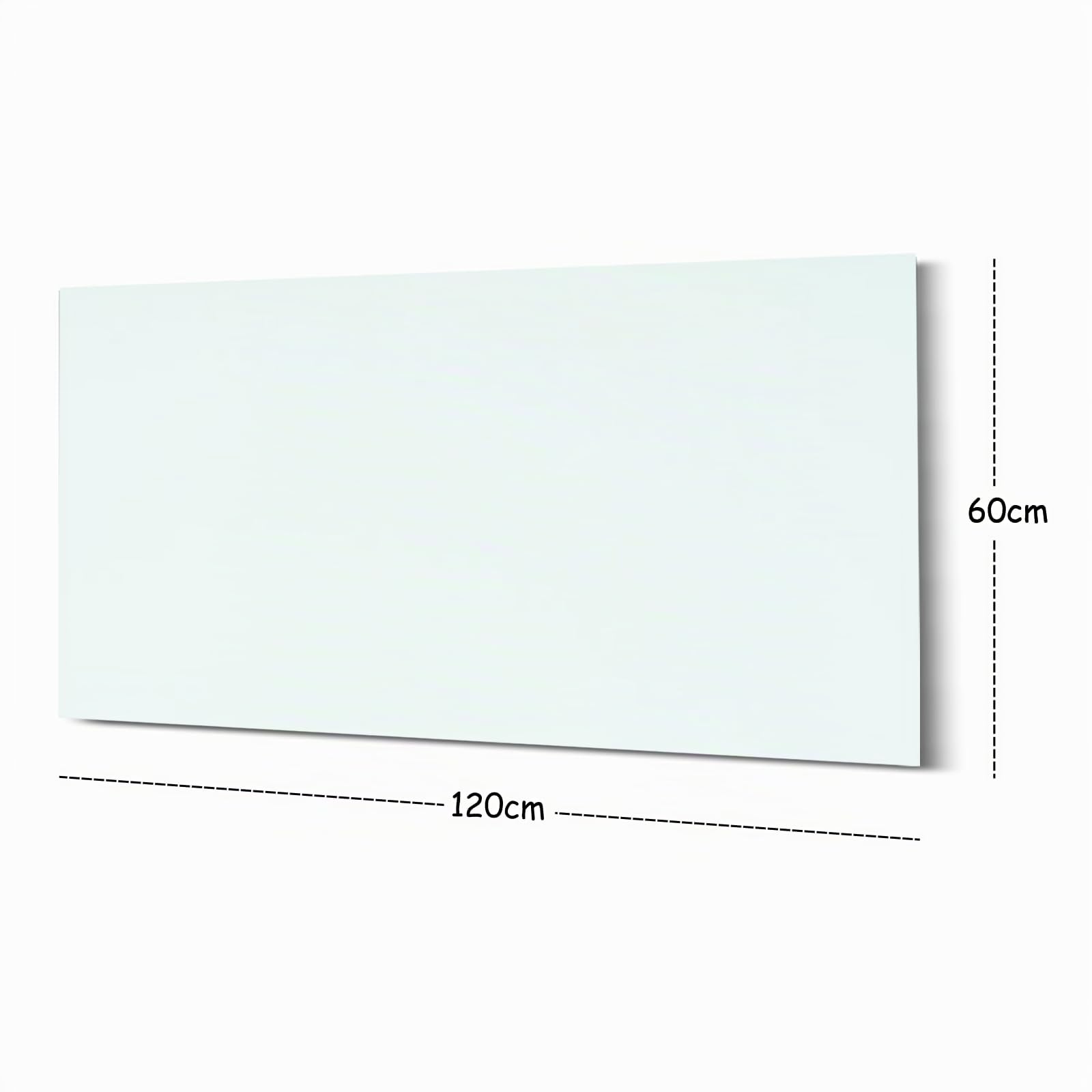 Chauffage Infrarouge en Verre 800W, Chauffage Infrarouge en Verre avec télécommande 120x60 CM avec Protection Contre la Surchauffe - WIFI (Tuya Smart) - Blanc - TÜV.