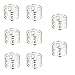 8 Piezas Servilleteros de Aro, Servilletero de Metal, Anillos de Servilleta, Sencillo y Elegante, Diseño Hueco, Acero Inoxidable, para Navidad, Boda, Banquete, Cena, Decoración de Mesa Favor (Plata)