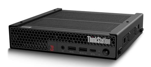 Image of Lenovo ThinkStation Workstation Mini Desktop (Intel i9-14900, T400 4GB, 64GB DDR5, 8TB PCIe SSD, WiFi 6, Bluetooth 5.3, 300W PSU, RJ-45, 1x DP; 3X mDP, HDMI, Win 11 Home) w /Premium Backpack
