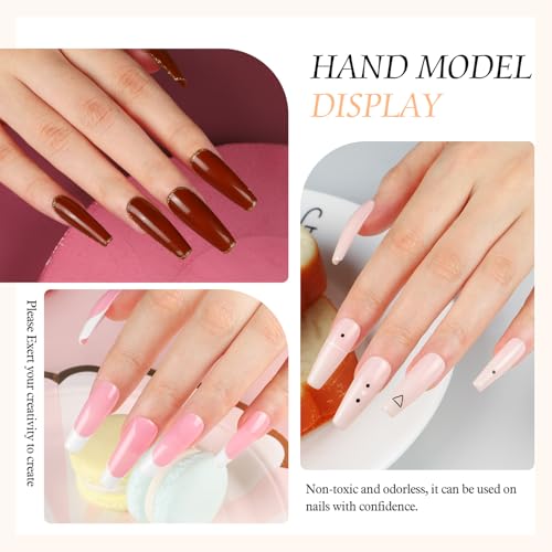 PEACECOLOR Acryl Nagelset Starterset Komplet mit UV Lampe 6W,34PCS Acryl Pulver und 30ML Acryl Liquid Set,4 Farben Gel Nagellack,Nagelset Acryl Set Anfänger