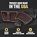 Dual Threat IWB/OWB Universal Belt Slide Holster | Made in USA | Ambidextrous Full Grain Leather Holster | Open & Concealed Carry | Fits Glock, Taurus, Springfield, Sig Sauer & Virtually Any Handgun