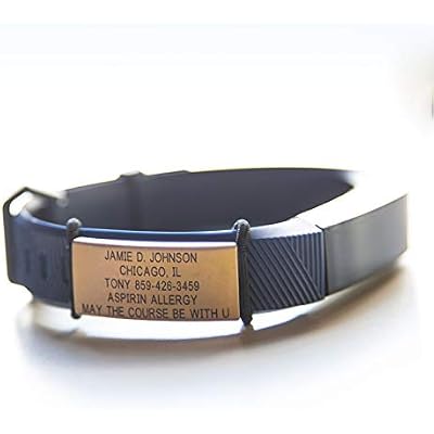ROAD iD Official Sidekick for Fitbit + Garmin - Identification Bracelet and Sport ID for Athletes
