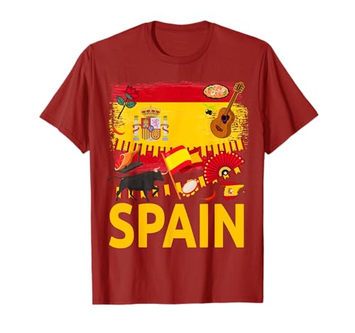 Spanish Flag Outfit Idea For Kids España & Española T-Shirt