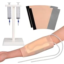 SimCoach Phlebotomy and Venipuncture Practice Kit، Wearable & Detachable IV Practice Trainer Kit، IV Start Kit for Injection Training، Medical Education