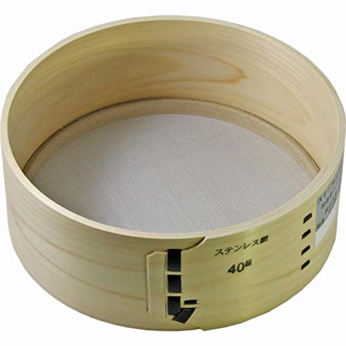 Daigoro Japanese Cypress Round Flui, Stainless Steel, 8.3 inches (21 cm), 40 Eyes, 0.03 inches (0.75 mm)