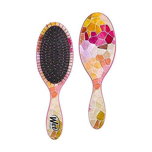 Wet Brush Hair Brush Original Detangler with Soft Bristles, Detangler for All Hair Types- (Multi-ColorTile)