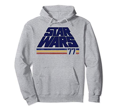 Star Wars Classic Retro Slanted Logo Striped '77 Sweat à Capuche