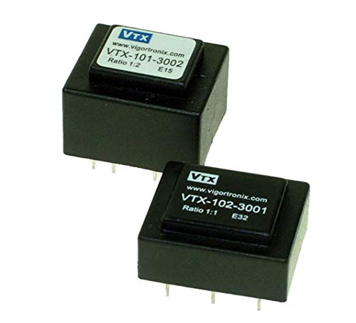 VIGORTRONIX Relación de transformador de audio de baja impedancia 1: 1, 600 Ohm, VTX-102-3001 Cover