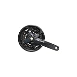 Shimano FC-M2000 Altus Kettensatz mit Schutzblech, Vierkantkegel, 40/30/22T, 170 mm, grau