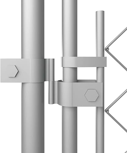 Vista 28 de Valla de acero galvanizado para perros al aire libre con techo, jaula para perros grande, corral para perros al aire libre, valla para patio trasero