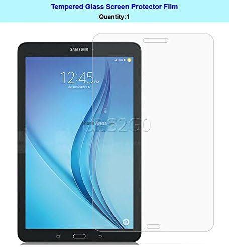 High Definition Full Coverage Anti-Bubble Scratch Resistant Tempered Glass Screen Protector Guard Shield Saver Armor Cover Compatible with Samsung Galaxy Tab E 8.0 SM-T377V Verizon Tablet