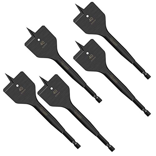 SabreCut SCRIW24_3 Lot De 3 Forets Plats à Bois 24 Mm X 152 Mm Compatibles Avec Bosch Dewalt Makita Milwaukee Et Beaucoup D'autres