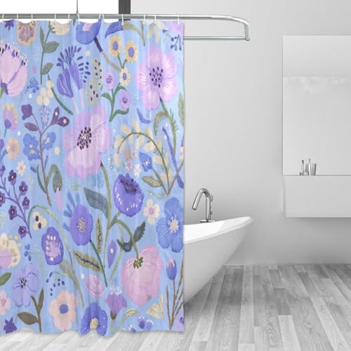 Rideau de douche en polyester de qualité supérieure motif floral 183 cm - 3