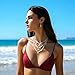 choice of all Shell Necklaces for Women Layered Starfish Seashell Charm Necklace Beach Conch Jewelry Costume Women Fashion Accessories Summer Outfits for Women