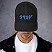 Yahuah YHWH Paleo Hebrew Embroidered Trucker Cap Yahshua Yahusha Yeshua Yahweh Elohim Adonai Abba Hebraic Roots Black