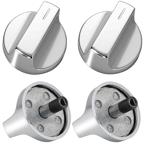 Image of 4 Pack Enhanced W11517334 for Whirlpool Gas Range Oven Knobs Replacements W10850033,W11122869 Compatible with Models WEG515S0FB0 WEG515S0FS0 WEG515S0FS2 WEG515S0FS3 WEG515S0FW0 WEG745H0FS0