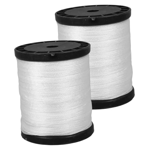 COHEALI 2Rolls Durable Nylon String Line Construction Twine for Masonry Marking DIY Projects Lightweight and Versatile Tool for Indoor Outdoor Activities